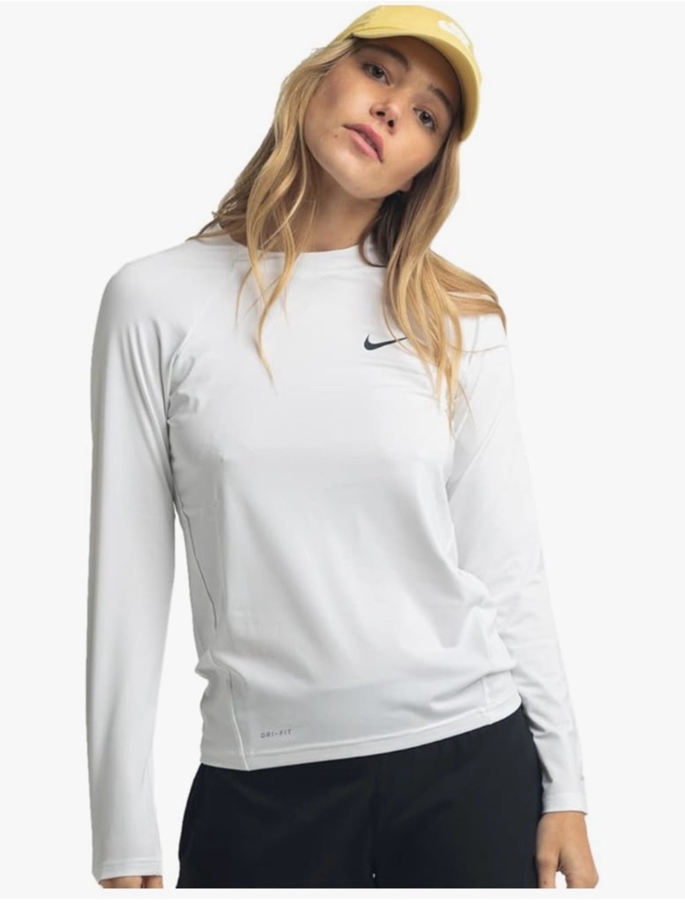 Nike White Long Sleeves 100% Cotton Women’s Size Small A0111